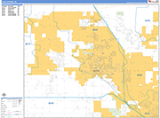 Casa Grande Wall Map Basic Style